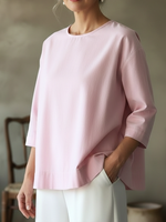 Elegante top senza schienale in 100% cotone.