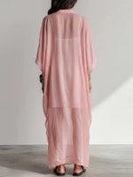 Loose-fit, Casual Tencel-cotton Maxi Dress