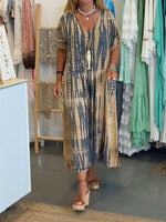 Women's Bohemian-print Casual Cotton Dress