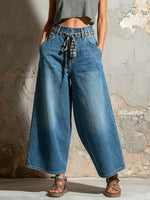 Women's Comfortable Loose-fitting Art Casual Stylish Denim Pants