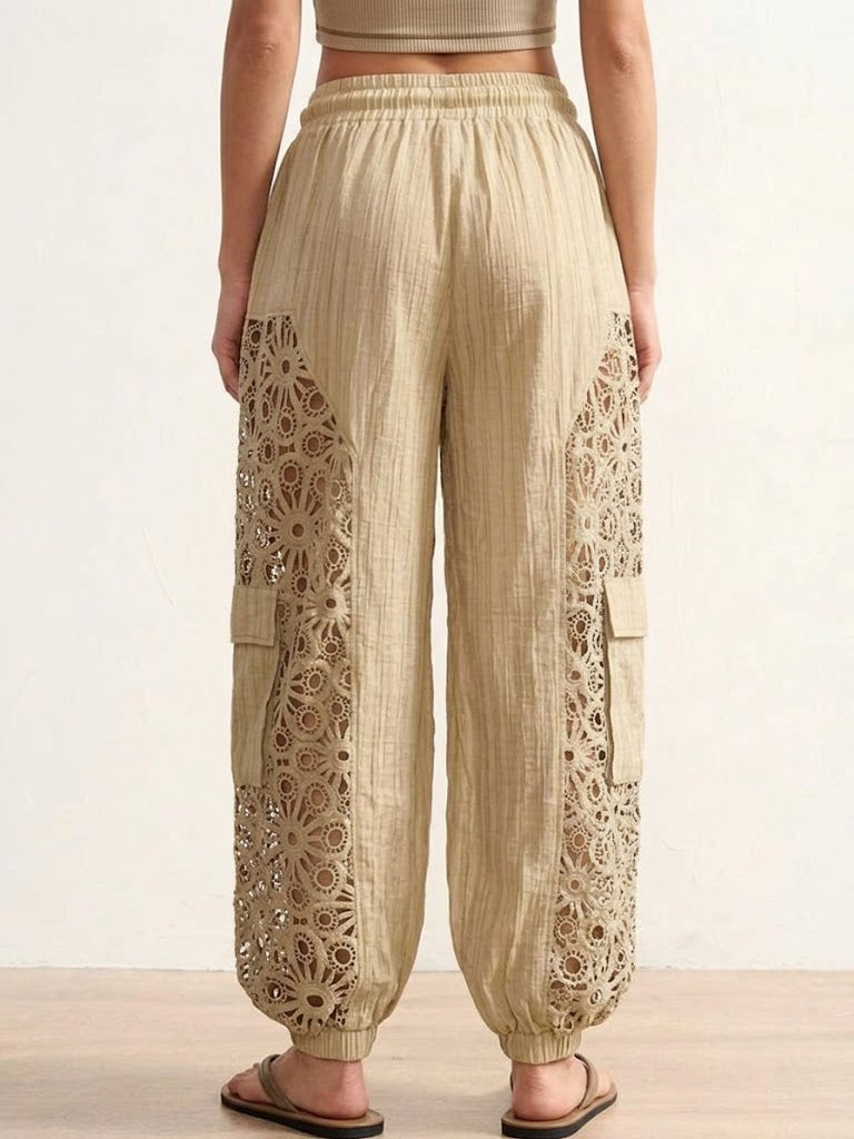 Casual Loose Linen And Cotton Lantern Harem Pants