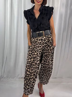 Women's Elegant Ruffled Sleeveless Blouse