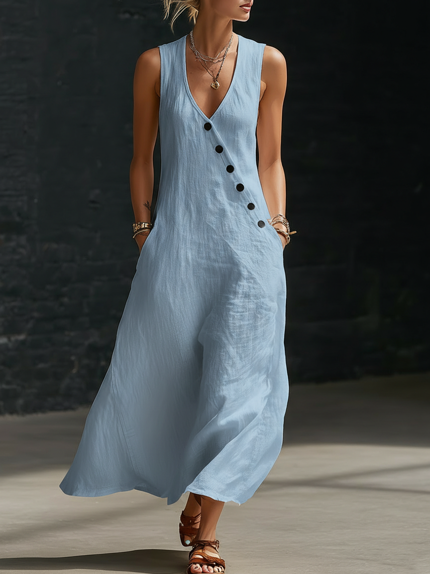 Minimalist And Cozy Button-up Dress