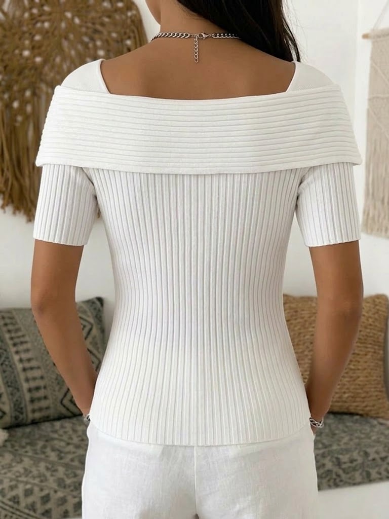 Cozy And Casual Knitted Pullover Top