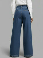 Women's High-waisted Casual Loose-fitting Wide-leg Jeans