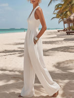 Women's Simple Halter Neck Jumpsuit