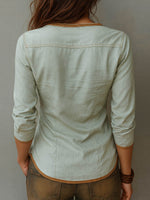 Women's V-neck 3/4-sleeve Casual Loose Cardigan