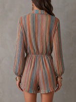 Women's Colorful Striped Bohemian Style Jumpsuit