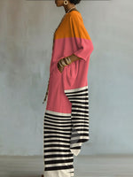 Elegant Retro Geometry Print Two-piece Set