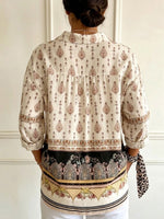 Women's Vintage-style Long-sleeve Casual Shirt — Retro Totem Print