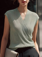 Cozy, Casual, Sleeveless Cotton Knit Top