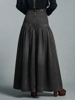 Casual Maxi Denim Skirt